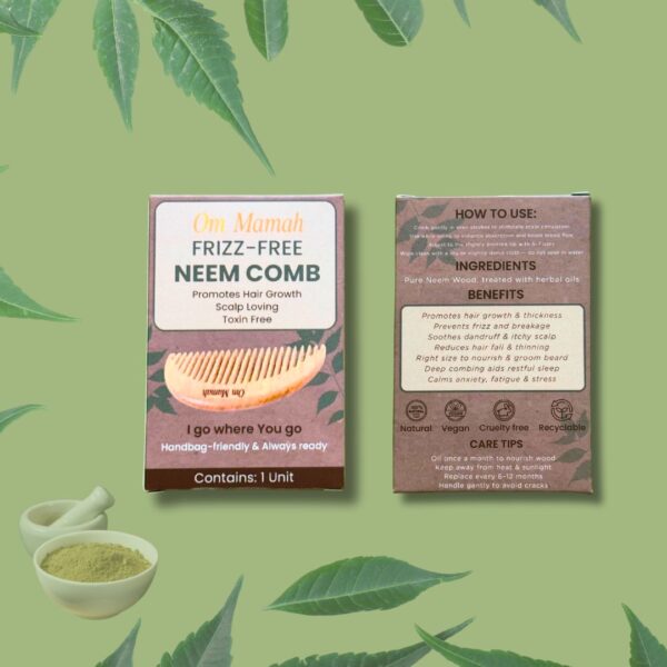 Travel-Friendly Frizz-Free Neem Comb - Image 3