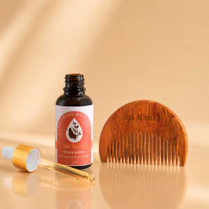 Root And Rise Hair Ritual Bundle with Ayurvedic Hair Oil and Neem Wooden Comb