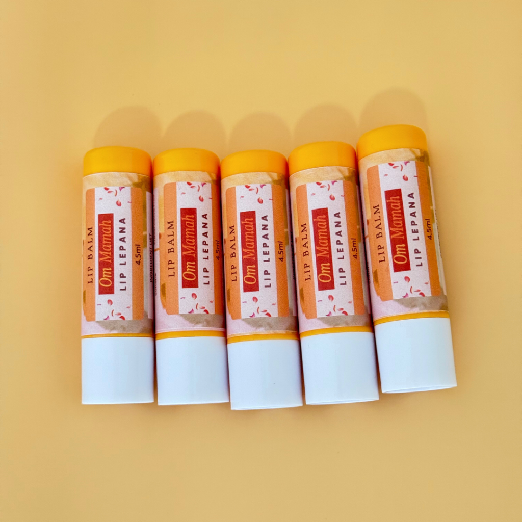 Om Mamah Lip Lepana clean vegan lip balm set of 5
